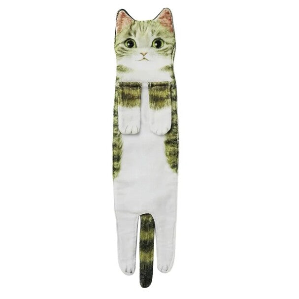 Funny Cat Hand Towel Quick Dry Towel