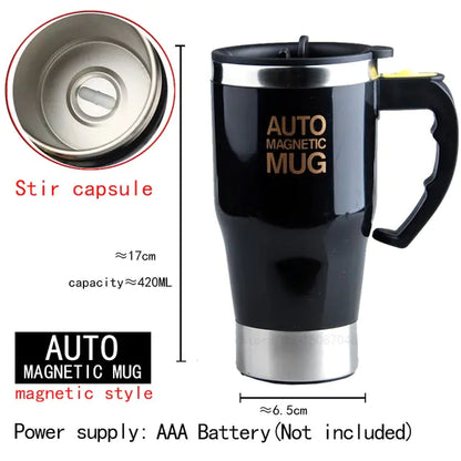 Stir-Magic™ Self-Stirring Magnetic Mug