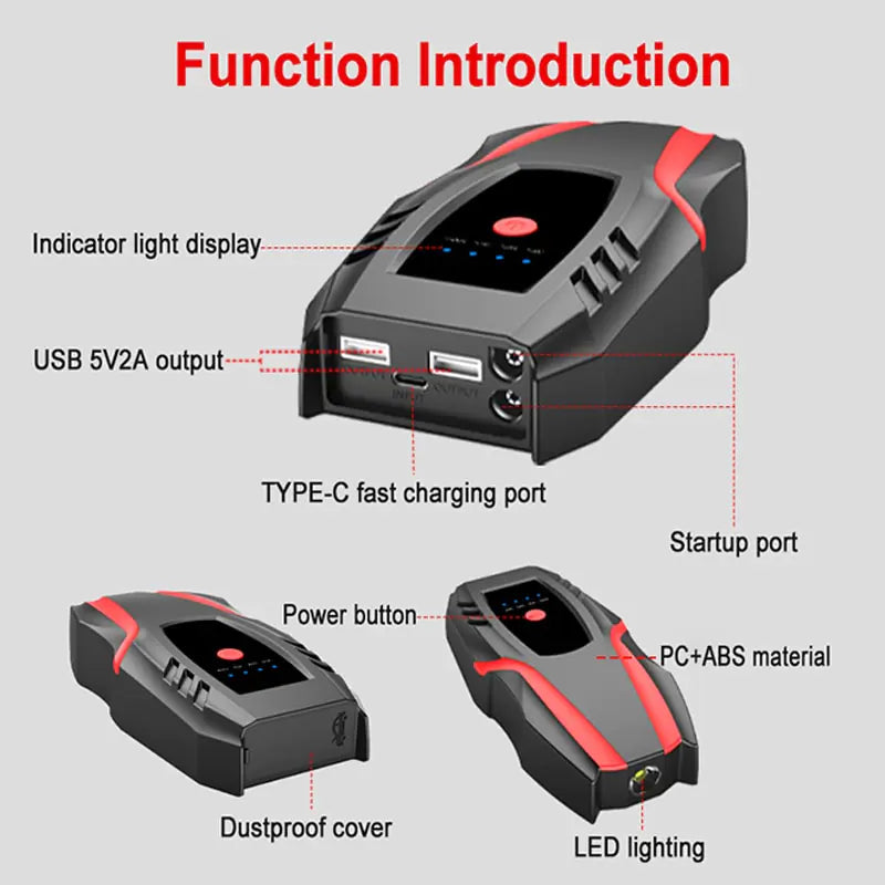 PowerBoost 10K: The Ultimate Portable Car Jump Battery Charger 🔋🚗💥