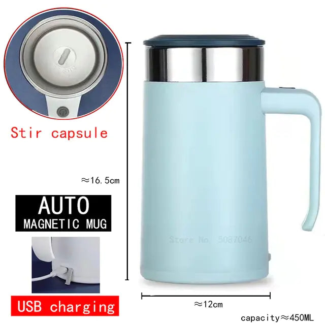 Stir-Magic™ Self-Stirring Magnetic Mug