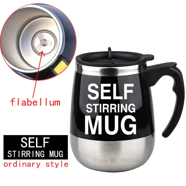 Stir-Magic™ Self-Stirring Magnetic Mug