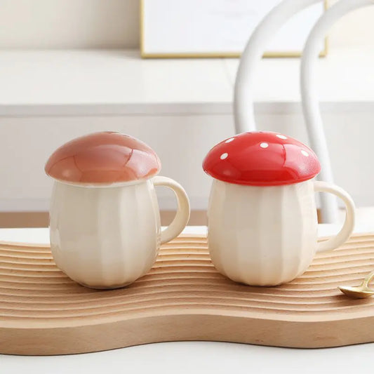 Mushroom Magic™ Ceramic Coffee Mug - your whimsical companion for delightful sips! 🍄