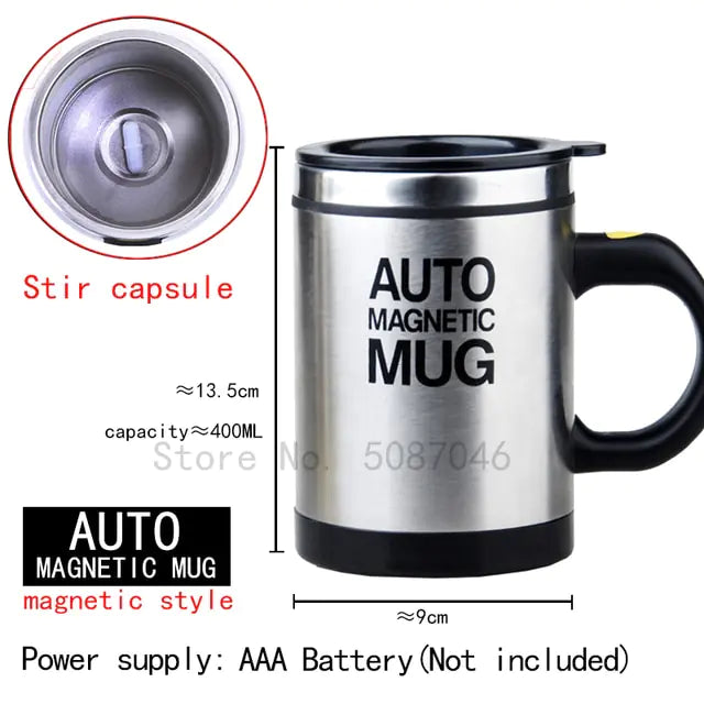 Stir-Magic™ Self-Stirring Magnetic Mug