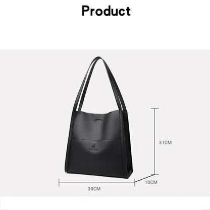 Luxury Designer Women'S Tote Bucket Handbag 2023 New Trend Women'S Soft Leather Shoulder Bag Women'S Simple Large Handbag