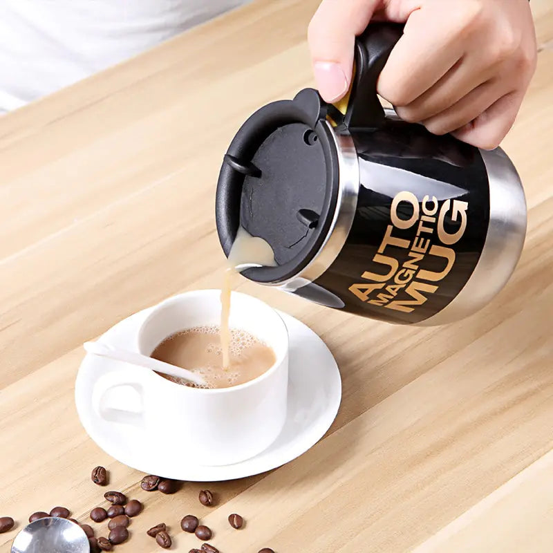 Stir-Magic™ Self-Stirring Magnetic Mug