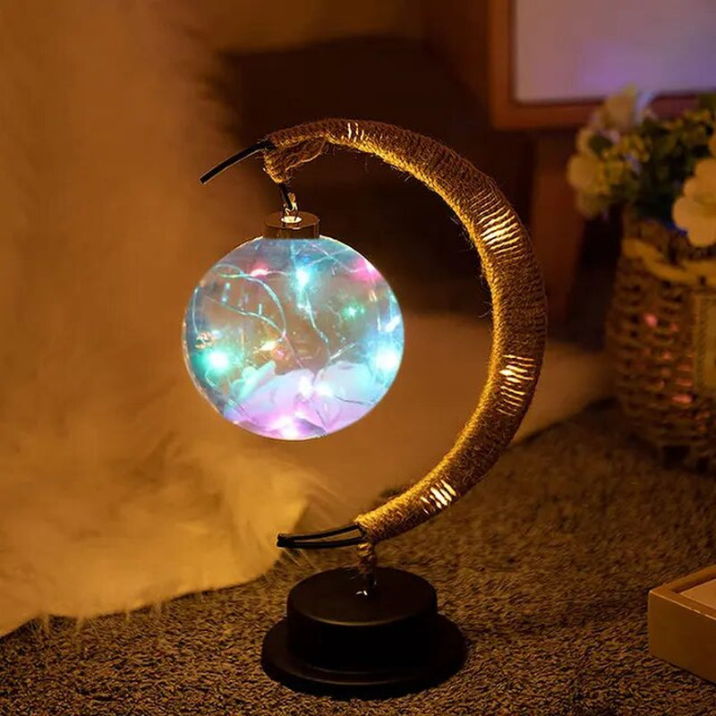 Lunar Glow: LED Moon Night Lamp with Stand for Dreamy Nights - Fit & Fab Essentials