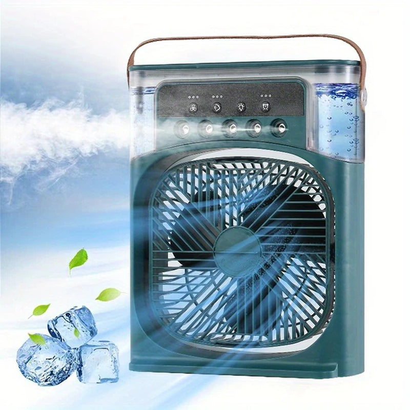 HydroBreeze: Portable Air Cooler & Humidifier with 3-Speed Adjustment - Fit & Fab Essentials