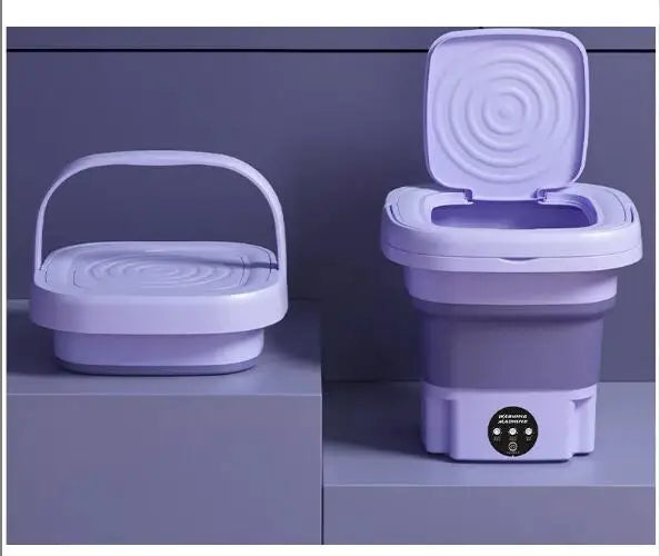 WashEase™: Portable Folding Washing Machine for On-the-Go Cleanliness 🧼🌟 - Fit & Fab Essentials