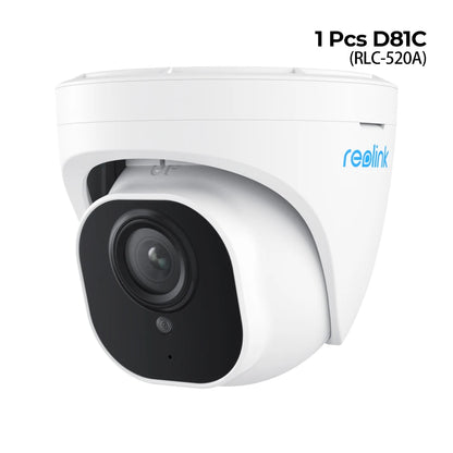 Reolink Smart Security Camera 5MP PoE Outdoor Infrared Night Vision Dome IP Cam Person/Vehicle Detection Surveillance Cameras - Fit & Fab Essentials