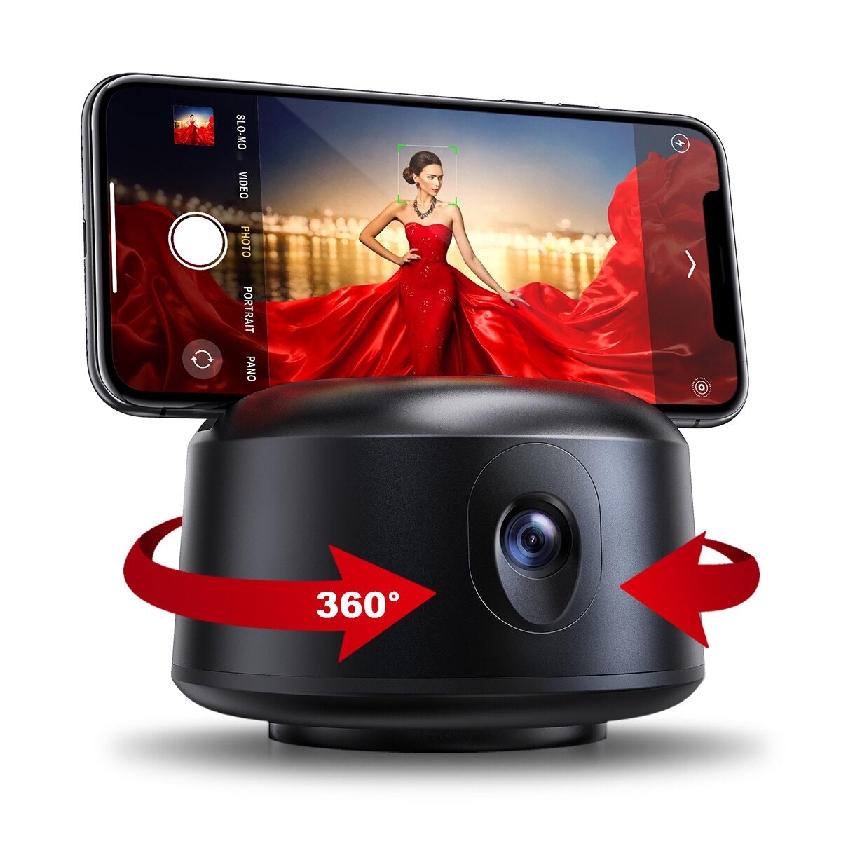 360 Degree Auto-Face Tracking Phone Holder - Fit & Fab Essentials