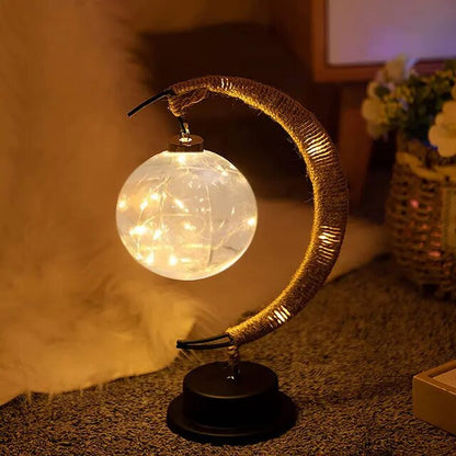 Lunar Glow: LED Moon Night Lamp with Stand for Dreamy Nights - Fit & Fab Essentials