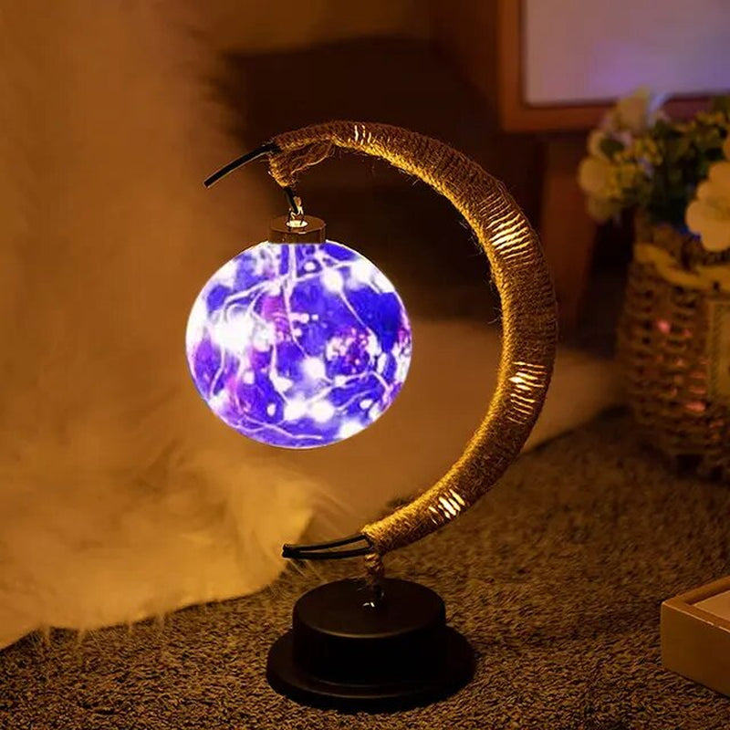 Lunar Glow: LED Moon Night Lamp with Stand for Dreamy Nights - Fit & Fab Essentials