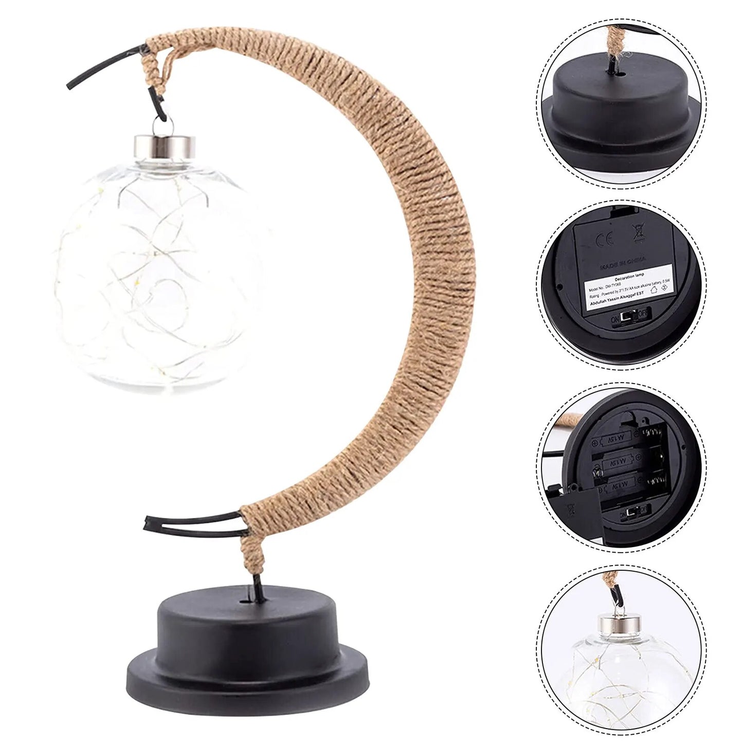 Lunar Glow: LED Moon Night Lamp with Stand for Dreamy Nights - Fit & Fab Essentials