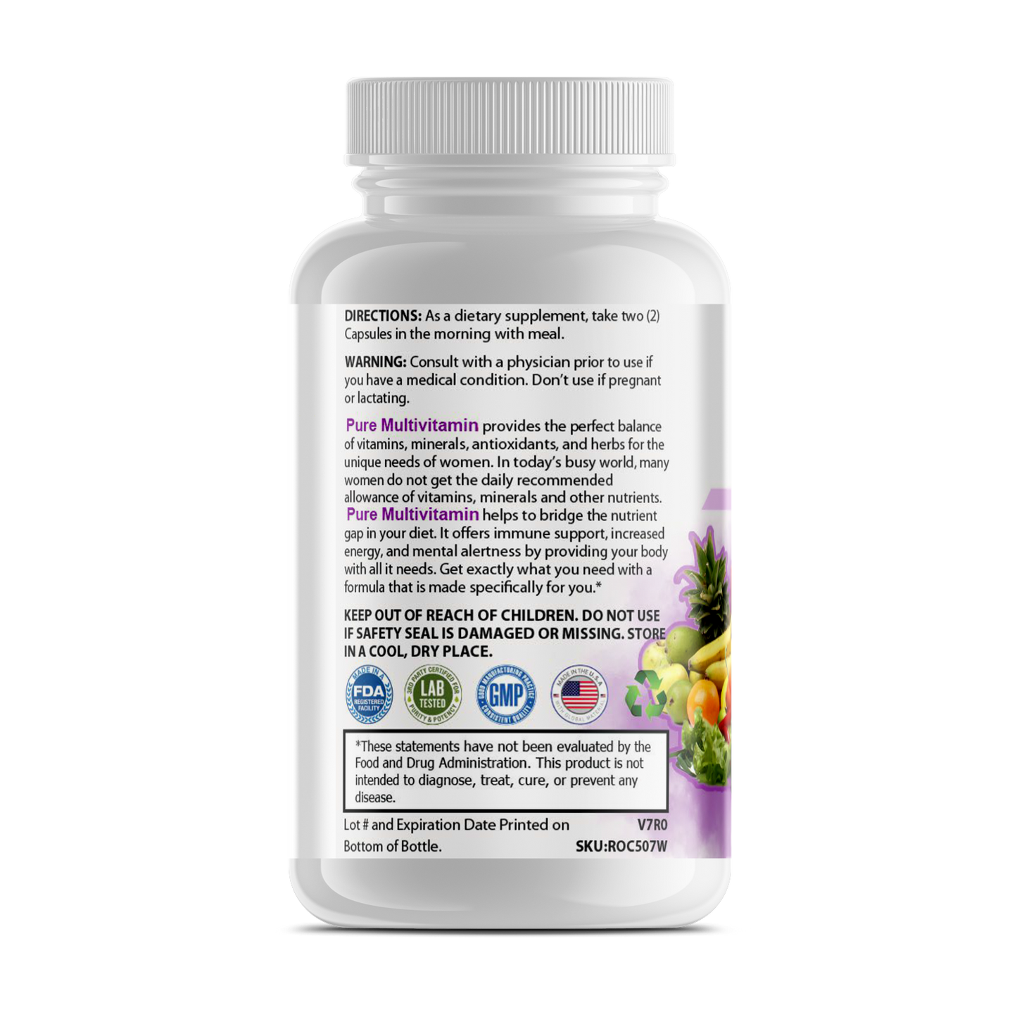 Pure Multi-Vitamins - Womens - Fit & Fab Essentials