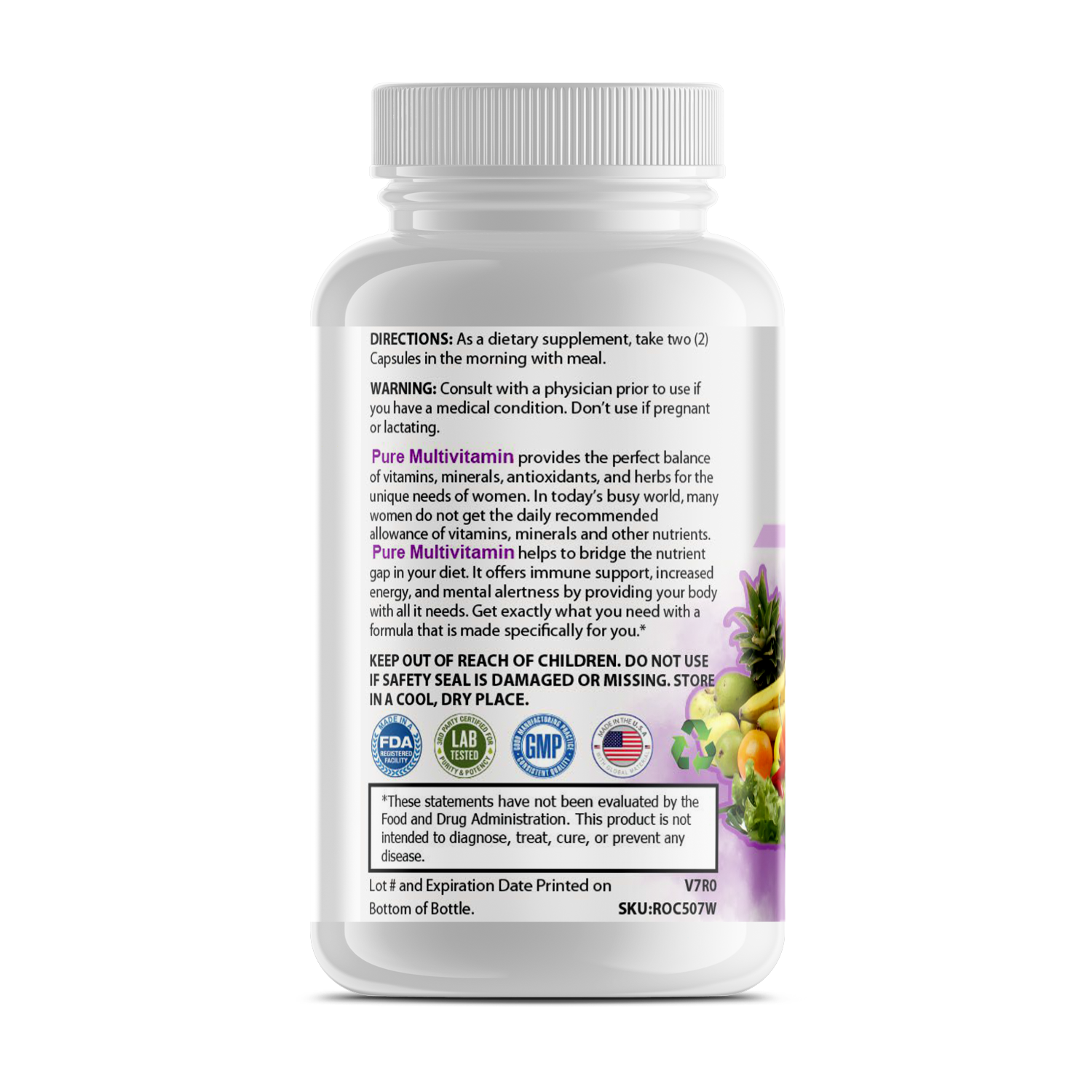 Pure Multi-Vitamins - Womens - Fit & Fab Essentials