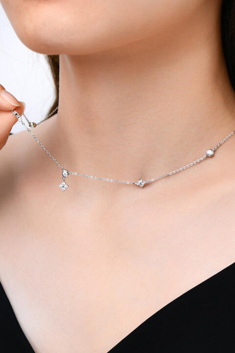 Moissanite 925 Sterling Silver Necklace - Fit & Fab Essentials