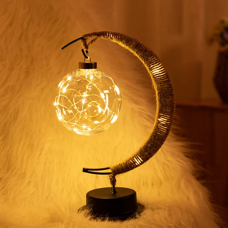 Lunar Glow: LED Moon Night Lamp with Stand for Dreamy Nights - Fit & Fab Essentials